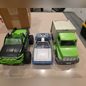 assorted playmobil vehicle cars set